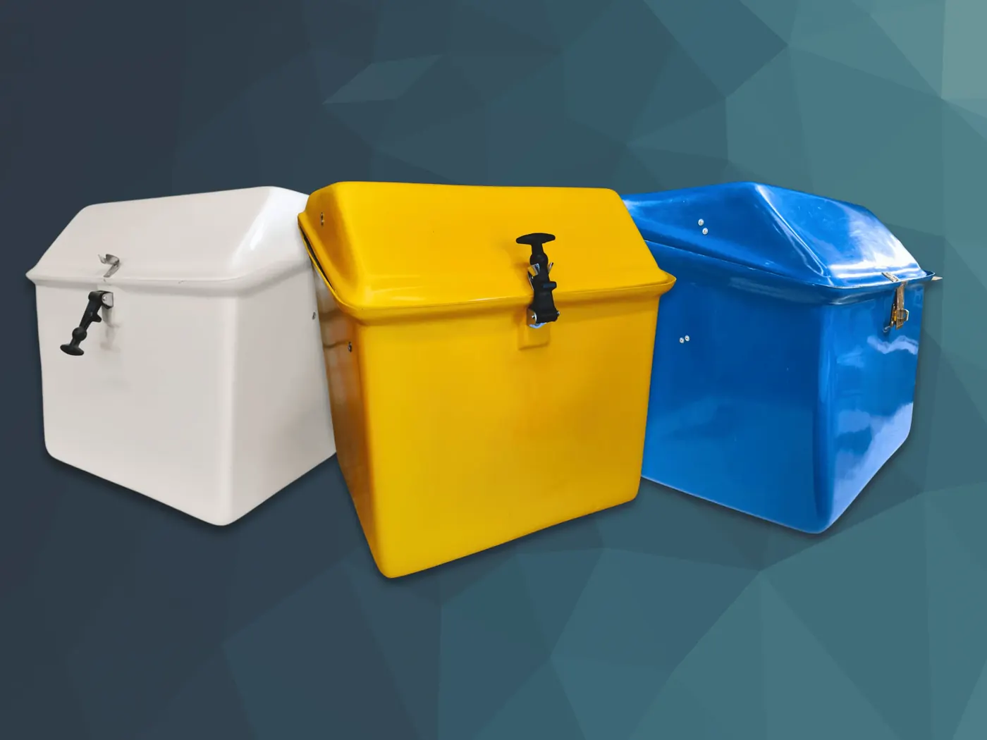 Caja delivery moto reparto FRP - GlobalFibra Chile - 1