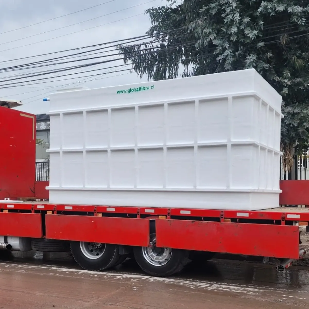 Estanque PRFV rectangular industrial - GlobalFibra Chile - 3