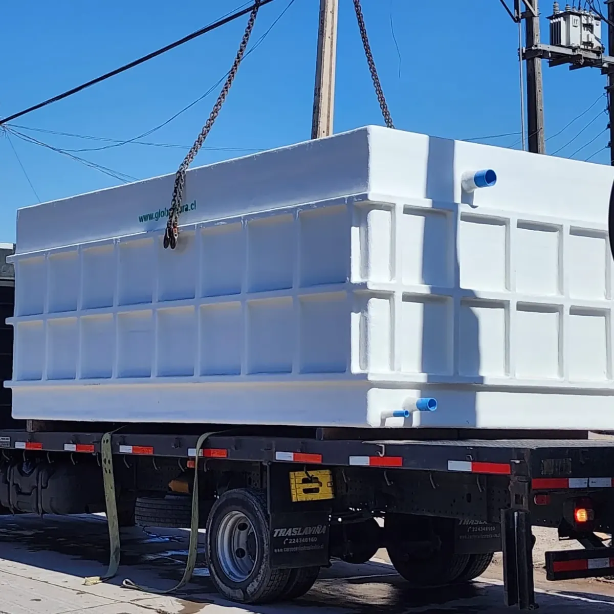 Estanque PRFV rectangular industrial - GlobalFibra Chile - 6