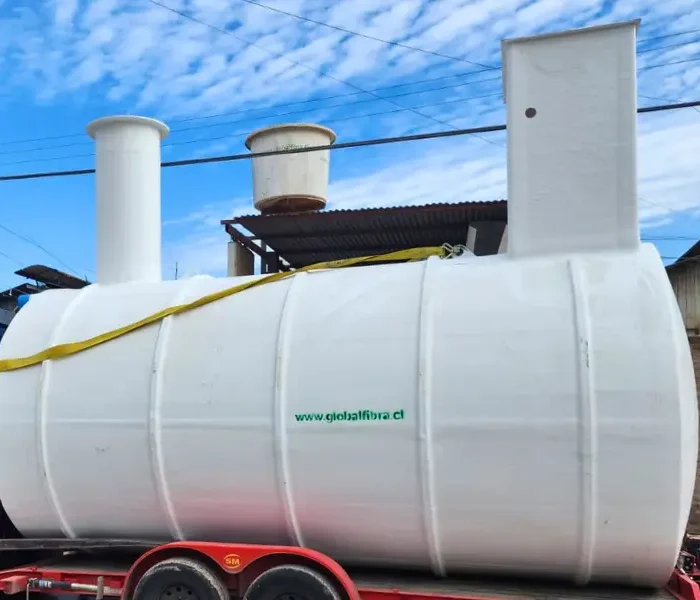 Estanque Industrial de Fibra de Vidrio 25.000 litros GlobalFibra Chile